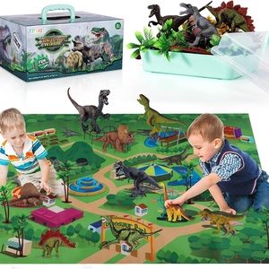 Dinosaur Toys for Kids 3-5 with Activity Play Mat